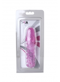 Розовая насадка с нежными шипами - 13,5 см. - Toyfa Basic - в Москве купить с доставкой