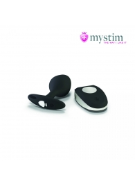 Черная пробка Mystim Rocking Vibe S с возможностью подключения к электростимулятору - 9,7 см. - MyStim - купить с доставкой в Москве