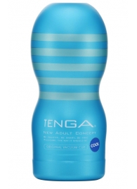 Мастурбатор с охлаждающей смазкой TENGA Original Vacuum Cup Cool - Tenga - в Москве купить с доставкой