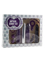 Набор фиолетовых стимуляторов Imperial Rabbit Kit - Toy Joy - купить с доставкой в Москве
