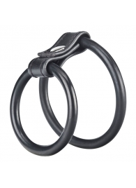 Двойное эрекционное кольцо на пенис и мошонку - BlueLine - в Москве купить с доставкой