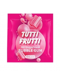 Пробник гель-смазки Tutti-frutti со вкусом бабл-гам - 4 гр. - Биоритм - купить с доставкой в Москве