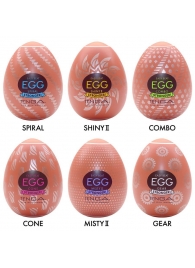 Набор из 6 мастурбаторов-яиц Tenga Egg Variety Pack V - Tenga - в Москве купить с доставкой