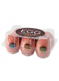 Набор из 6 мастурбаторов-яиц Tenga Egg Variety Pack V - Tenga - в Москве купить с доставкой
