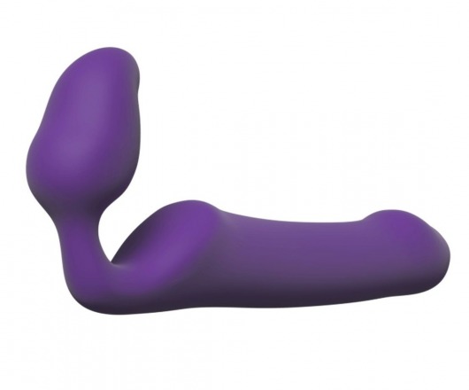 Фиолетовый безремневой страпон Queens L - Adrien Lastic - купить с доставкой в Москве