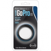 Черно-синее эрекционное кольцо Silicone Go Pro Cock Ring - Blush Novelties - в Москве купить с доставкой