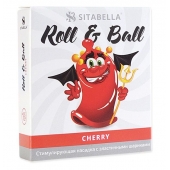 Стимулирующий презерватив-насадка Roll   Ball Cherry - Sitabella - купить с доставкой в Москве