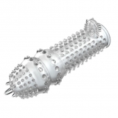 Закрытая прозрачная насадка Crystal sleeve - 14,2 см. - Erowoman-Eroman - в Москве купить с доставкой