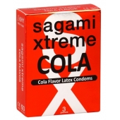 Ароматизированные презервативы Sagami Xtreme COLA - 3 шт. - Sagami - купить с доставкой в Москве