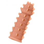 Телесная реалистичная насадка KOKOS Extreme Sleeve 04 с дополнительной стимуляцией - 12,7 см. - KOKOS - в Москве купить с доставкой