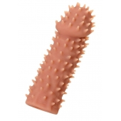 Телесная реалистичная насадка KOKOS Extreme Sleeve 07 с дополнительной стимуляцией - 12,7 см. - KOKOS - в Москве купить с доставкой