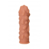 Телесная реалистичная насадка KOKOS Extreme Sleeve 11 с дополнительной стимуляцией - 12,7 см. - KOKOS - в Москве купить с доставкой