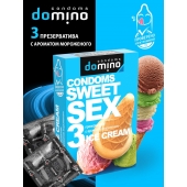 Презервативы для орального секса DOMINO Sweet Sex с ароматом мороженого - 3 шт. - Domino - купить с доставкой в Москве
