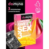 Презервативы для орального секса DOMINO Sweet Sex с ароматом манго - 3 шт. - Domino - купить с доставкой в Москве