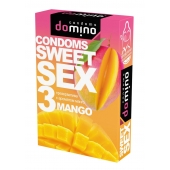 Презервативы для орального секса DOMINO Sweet Sex с ароматом манго - 3 шт. - Domino - купить с доставкой в Москве