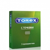 Текстурированные презервативы Torex  С точками  - 3 шт. - Torex - купить с доставкой в Москве