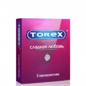 Презервативы Torex  Сладкая любовь  с ароматом клубники - 3 шт. - Torex - купить с доставкой #SOTBIT_REGIONS_UF_V_REGION_NAME#