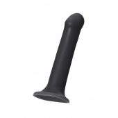 Черный фаллос на присоске Silicone Bendable Dildo L - 19 см. - Strap-on-me - купить с доставкой #SOTBIT_REGIONS_UF_V_REGION_NAME#