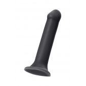 Черный фаллос на присоске Silicone Bendable Dildo XL - 20 см. - Strap-on-me - купить с доставкой в Москве