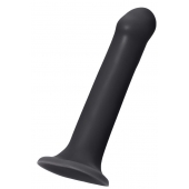 Черный фаллос на присоске Silicone Bendable Dildo XL - 20 см. - Strap-on-me - купить с доставкой в Москве