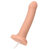 Телесный фаллос с имитацией эякуляции Silicon Cum Dildo L - 19,6 см. - Strap-on-me