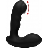 Черный стимулятор простаты Alpha-Pro 7X P-Milker Silicone Prostate Stimulator with Milking Bead - XR Brands - в Москве купить с доставкой