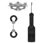 Черный игровой набор Introductory Bondage Kit №4 - Shots Media BV - купить с доставкой в Москве