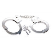 Металлические наручники Beginner s Metal Cuffs - Pipedream - купить с доставкой в Москве