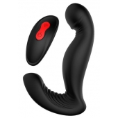 Черный вибромассажер простаты SWIRLING P-PLEASER - Dream Toys - в Москве купить с доставкой