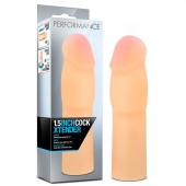 Телесная насадка-удлинитель на пенис PERFORMANCE 1.5INCH COCK XTENDER - 16 см. - Blush Novelties - в Москве купить с доставкой