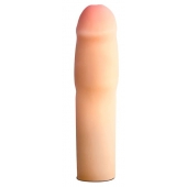 Телесная насадка-удлинитель на пенис PERFORMANCE 1.5INCH COCK XTENDER - 16 см. - Blush Novelties - в Москве купить с доставкой