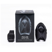 Темно-серый инновационный мужской осциллятор PULSE SOLO LUX с пультом ДУ - Hot Octopuss - в Москве купить с доставкой
