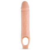 Телесный реалистичный фаллоудлинитель 10 Inch Silicone Cock Sheath Penis Extender - 25,4 см. - Blush Novelties - в Москве купить с доставкой