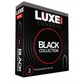 Черные презервативы LUXE Royal Black Collection - 3 шт. - Luxe - купить с доставкой в Москве