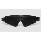 Черная плотная маска на глаза Bound to You Faux Leather Blindfold - Fifty Shades of Grey - купить с доставкой в Москве