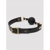 Черный кляп-шар Bound to You Faux Leather Ball Gag - Fifty Shades of Grey - купить с доставкой в Москве