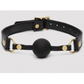 Черный кляп-шар Bound to You Faux Leather Ball Gag - Fifty Shades of Grey - купить с доставкой в Москве