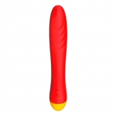 Красный изогнутый вибромассажер Romp Hype G-Spot - 21 см. - ROMP