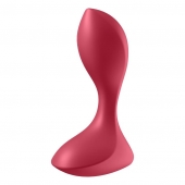 Красный вибромассажёр простаты Satisfyer Backdoor Lover - 14 см. - Satisfyer - в Москве купить с доставкой