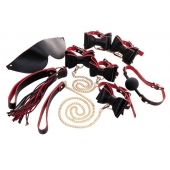 Черно-красный бондажный набор Bow-tie - ToyFa - купить с доставкой #SOTBIT_REGIONS_UF_V_REGION_NAME#