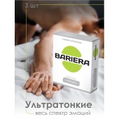 Ультратонкие презервативы Bariera Ultra Thin - 3 шт. - Bariera - купить с доставкой в Москве