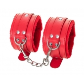 Красные оковы Anonymo из искусственной кожи - ToyFa - купить с доставкой в Москве