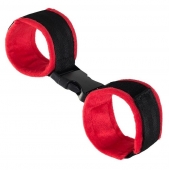 Красно-черные велюровые оковы Anonymo - ToyFa - купить с доставкой в Москве