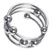 Большое металлическое кольцо под головку пениса - ToyFa - купить с доставкой в Москве
