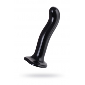 Черный стимулятор для пар P G-Spot Dildo Size L - 19 см. - Strap-on-me - в Москве купить с доставкой