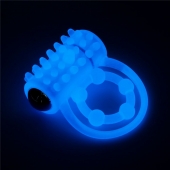 Голубое, светящееся в темноте виброкольцо Lumino Play Vibrating Penis Ring - Lovetoy - в Москве купить с доставкой