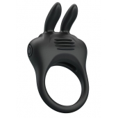 Черное эрекционное кольцо с вибрацией Davion - Baile - в Москве купить с доставкой