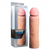 Телесная фаллическая насадка на пенис Magnum Xtender - 23 см. - Blush Novelties - в Москве купить с доставкой