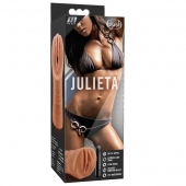 Мастурбатор-вагина цвета карамели Julieta с вибрацией - Blush Novelties - в Москве купить с доставкой