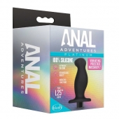 Черный анальный вибромассажёр Silicone Vibrating Prostate Massager 02 - 10,8 см. - Blush Novelties - в Москве купить с доставкой